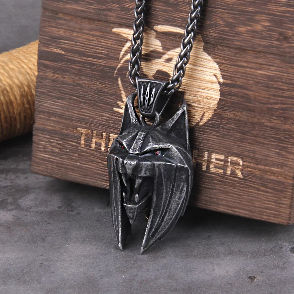Witcher Wolf Medallion – Premium Metal Collector Pendant (Boxed Edition)