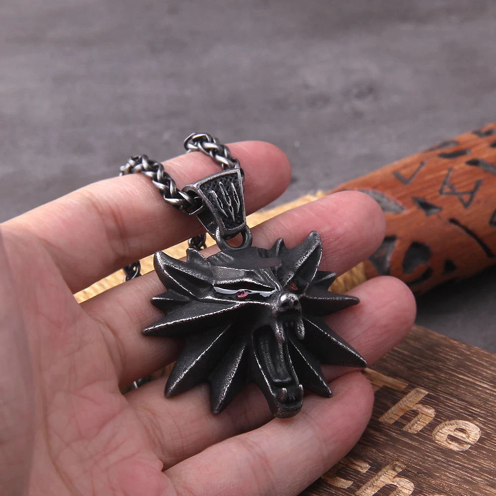 Witcher Wolf Medallion – Premium Metal Collector Pendant (Boxed Edition)