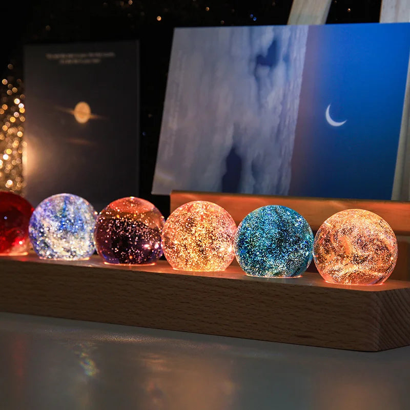 Starlight Sphere – Glowing Crystal Orb | Fantasy Celestial Relic