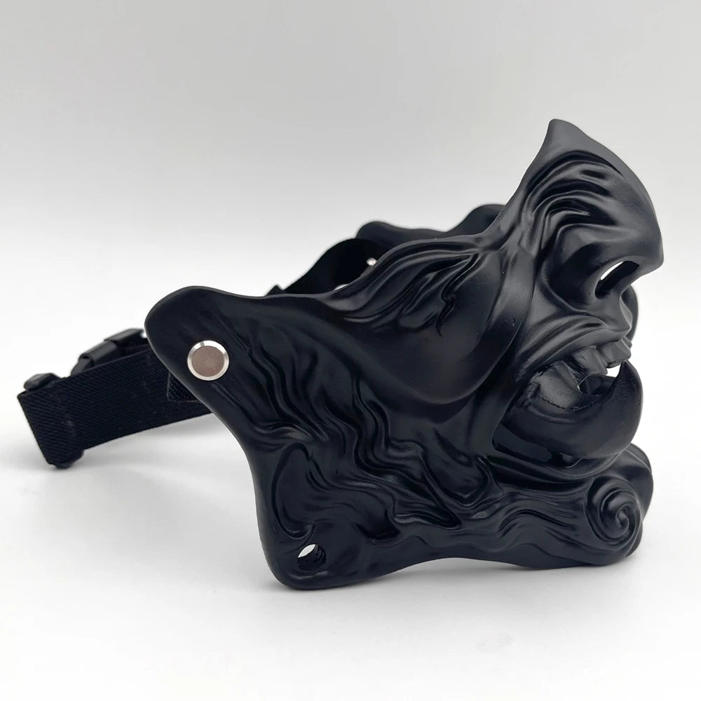 Cursed Oni Mask of the Black Moon — Premium Display Mask