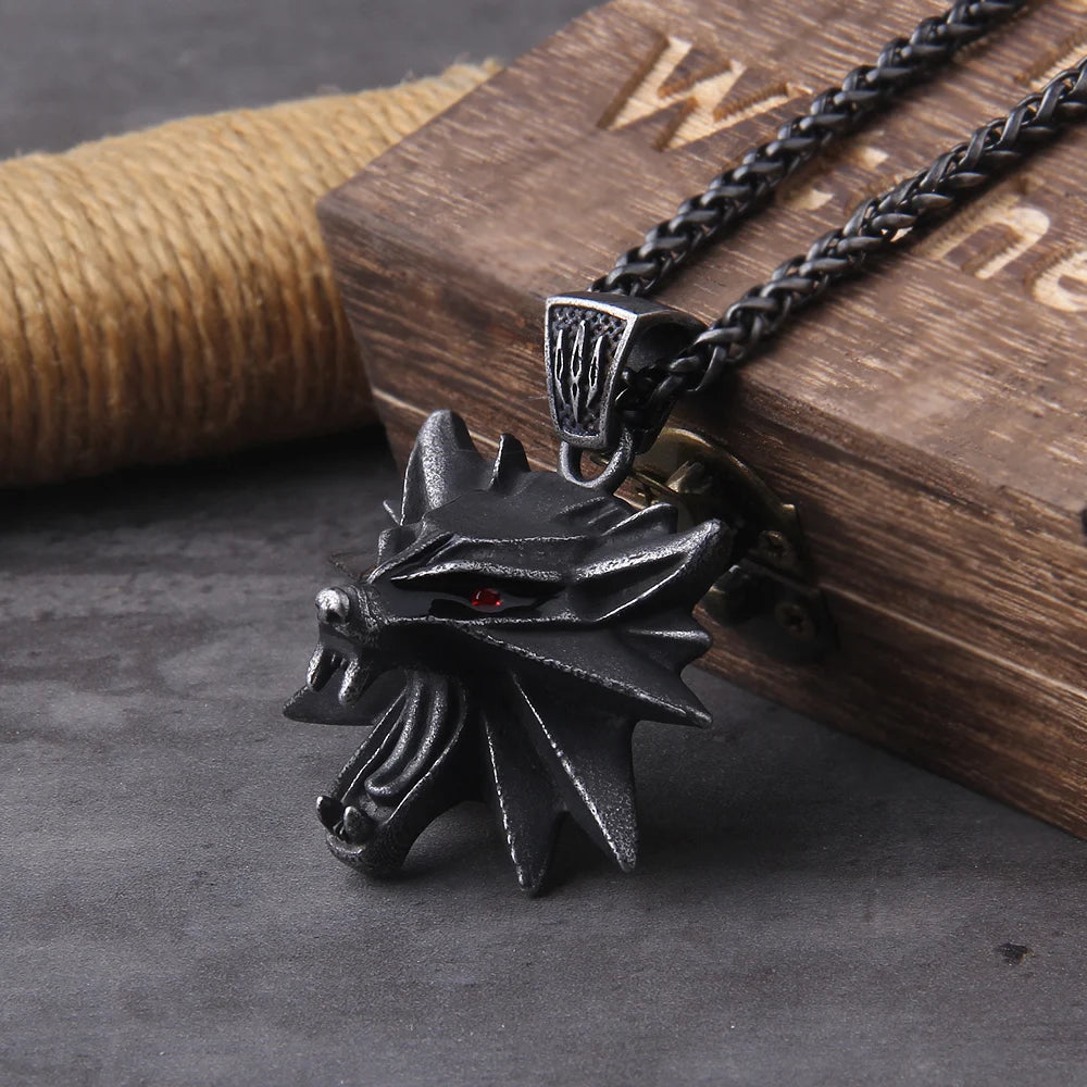 Witcher Wolf Medallion – Premium Metal Collector Pendant (Boxed Edition)