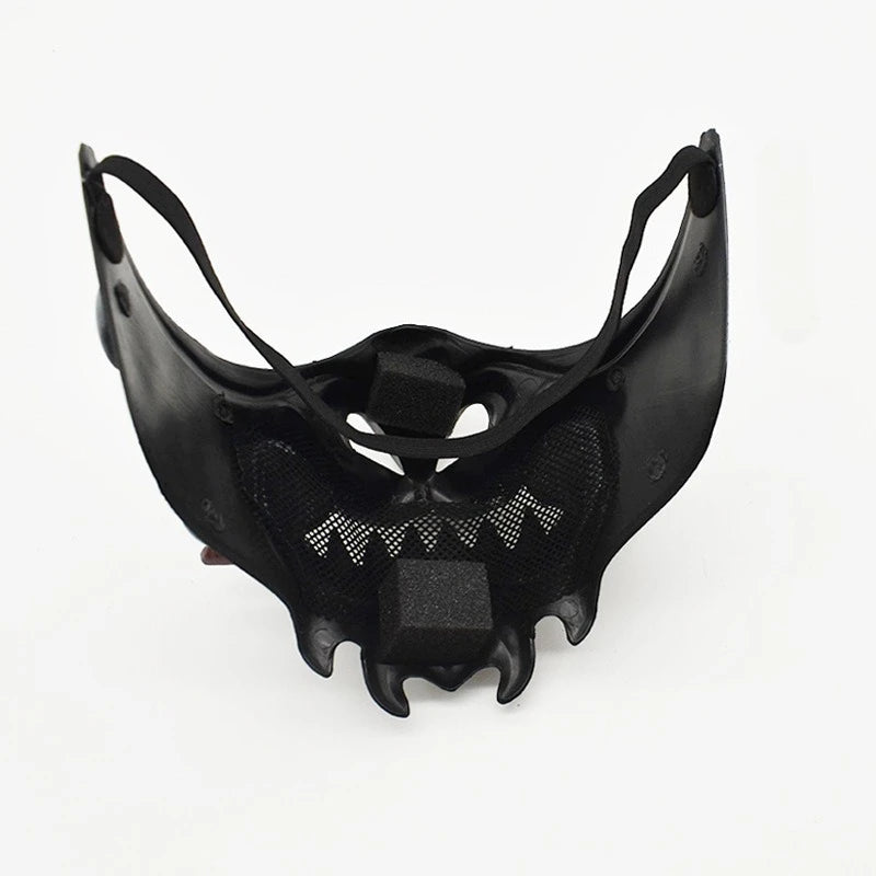 Yokai Mask of the Crimson Grin — Full‑Face Demon Mask
