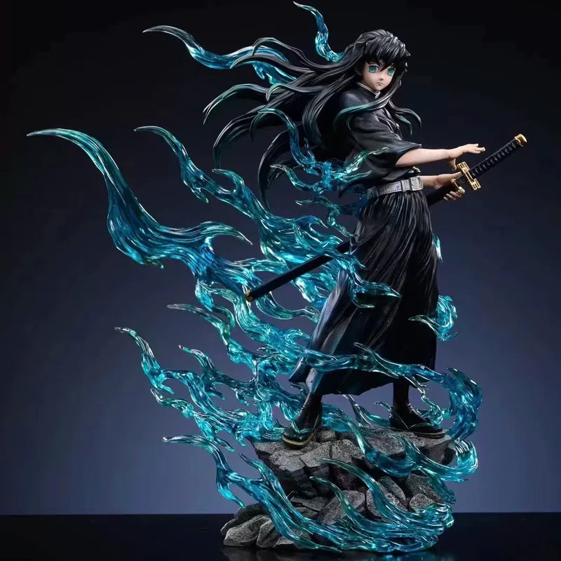 Mistblade Guardian — 33cm Premium Anime Resin Statue