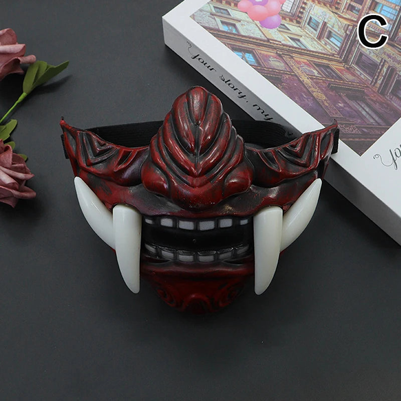 Menpo of the Fallen Warrior — Samurai Lower‑Face Mask
